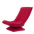 金木槿2024新款月亮布艺休闲懒人沙发可折叠旋转小户型创意沙发椅 月亮椅-大红