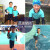 范德安（BALNEAIRE）泳衣 儿童游泳衣连体平角防晒男童游泳衣 260009 蓝色
