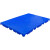 山顶松 防潮垫板 塑料栈板组合式地台板仓库地垫板 圆孔蓝加厚100*60*3cm