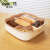 龙士达创意果盘带盖干果盒水果盘防潮分格多功能坚果盒糖果盒方形单层