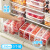 家の物语（KATEI STORY）日本进口冰箱收纳盒冻肉分装盒食品级厨房水果葱姜蒜冷冻小保鲜盒 抗菌款 1300ml 3个装