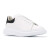 亚历山大麦昆（Alexander McQueen）AMQ男士系带小白鞋阔型休闲运动鞋 白色/黑色 40 