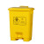 垃圾桶黄色废物医院大容量带盖诊所废弃物脚踩污物利器盒 20L特厚灰色脚踏桶