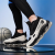 艾弗森艾弗森篮球鞋男中帮2024新款耐磨透气增高气垫球鞋学生后卫战靴女 燕麦米/黑 40