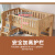 莱客轩（LAIKEXUAN）儿童上下床双层实木高低子母床爬梯款上铺1.15米下铺1.35米