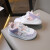 回力（Warrior）儿童小白鞋男女童鞋休闲鞋钮扣运动鞋 WZ(CL)-0330 白粉紫 31码 