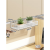 木格格 MUGG办公桌上挂篮工位屏风隔板悬挂式置物架办公用品多层收纳整理神器 单层白色