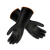 谋福CNMF 工业耐酸碱手套化工防护手套劳保手套 （黑色耐酸碱款 35cm） 9897