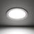 FSL佛山照明LED筒灯铝材三色过道嵌入式孔灯5W白玉银边开孔75-85mm