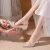 爱丽拉（AiLiLa）婚鞋女婚纱秀禾两穿新娘鞋2022新款法式水晶高跟鞋尖头细跟结婚鞋 香槟金 6cm 35