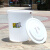 莫恩克 白色塑料水桶 加厚工业水桶 户外大号楼层小区垃圾筒 环卫塑料桶 果皮桶 收纳桶 白色100L/5个装