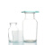 安达通 毛玻璃片 单双面磨砂毛玻片集气瓶用玻片实验器材 6cm双面磨砂毛玻璃10片 