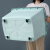 感力 收纳箱塑料储物箱环保材质加厚特大号带盖带轮整理箱实标容量40L+60L+85L(三件套）樱草蓝