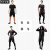 艾伦伯顿（Alen Botun）健身服男跑步运动套装篮球春季速干衣高弹训练晨跑服紧身足球衣服 五件套（速干透气 四季可穿） L(130-145)斤