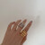 世纪约定洛世奇夸张个性多圈金属弹簧戒指女韩国简约百搭气质时尚指环 金