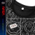 NASA LEAP官方男装潮牌联名美式短袖t恤男夏季字母半袖男潮流宽松潮流体恤 黑色 2XL