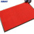 海斯迪克 HK-59 复合地毯 双条纹PVC地垫 防尘进门垫防滑地垫 大红色 80*120cm