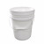 JN JIENBANGONG化工桶20L塑料桶广口桶油墨胶水油漆塑胶桶水桶周转桶白色378*297*297mm