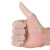 一次性防滑手指套工业橡胶手指套护指防护保护套耐磨加厚指头套防 白色止滑M码300个装