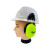 耐呗斯 30dB隔音耳罩 挂安全帽式防噪音睡眠耳机 工业装修降噪耳罩 NBS32E09 绿色 1副