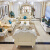 凰城盛世 欧式皮沙发123组合客厅皮沙发头层牛皮雕花实木家具 双人 #