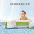 可优比（KUB）婴儿洗澡盆宝宝折叠浴盆儿童沐浴桶新生儿家用品 大象浴盆-崧青绿套装