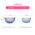 Duralex法国进口钢化玻璃碗碟盘餐具套装4人8件套彩盒装（4碗+4盘）浅蓝色