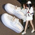 图瓦西 牛皮包头半拖鞋女鞋2023新款夏季网红外穿懒人凉拖小白 白色（皮面） 37