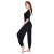 皮尔瑜伽（PIERYOGA）2018新款瑜伽服套装女跑步运动健身服修身显瘦两件套81425黑色短袖+11821黑色灯笼裤M