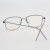 LINDBERG林德伯格眼镜框刘昊然同款定制商务方形细框纯钛Nikolaj近视镜架 LIN-NIC-PU16亮灰色-53135