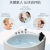 尚陌冲浪按摩亚克力浴缸家用大浴池三角形扇形成人恒温加热小户型浴缸0.8m-1.5米转角卫生间浴缸 空缸 1米