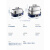 【新款】长方形蒸锅蒸鱼英国摩飞极速电的蒸锅家用大容量多功能长方形海鲜蒸汽锅预约定时 蓝色单层