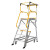 稳耐梯子铝合金平台梯2.3米人字梯超市仓库理货梯平台梯需组装 FS13593