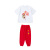 魅乐凯六一儿童啦啦队演出服醒狮合唱服小学生运动会班服幼儿园表演服装 红色舞狮上衣+白短裤+袜子+发带 180（建议身高170厘米左右）