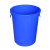 定制适用厨房垃圾桶大号带盖商用容量加厚公共户外环卫塑料工业圆形桶 50L白色无盖送袋子