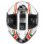 坦克（Tanked Racing）儿童头盔全盔单镜片防雾四季盔3C亲子款T151 白色 米兰XXS码
