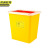 京洲实邦 8方形 圆型利器盒卫生所锐器盒黄色小型废物桶医院诊所科室 JZ-LJT1112