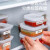 家の物语（KATEI STORY）日本进口分装盒冰箱收纳盒酱料盒调料蘸酱冰箱保鲜盒冷冻肉密封盒 抗菌材质 2件套 280ml