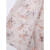 Aseblarm洋气雪纺上衣女夏季新款很仙的碎花雪纺衬衫荷叶边七分袖小衫 图片色 2XL 建议128-140斤
