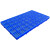 山顶松 防潮垫板 塑料栈板组合式地台板仓库地垫板 圆孔蓝加厚100*60*3cm