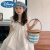 迪士尼（Disney）女童连衣裙2024新款夏装儿童韩版修身淑女裙子宝宝夏季飞袖公主裙 白色 90cm