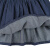 馨颂 女童裙子儿童牛仔长袖连衣裙英伦设计带挂饰长袖公主裙 E051A 蓝色 110