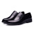 金猴 （JINHOU）商务休闲男士皮鞋舒适牛皮圆头套脚升级版男单鞋Q29010B 黑色 42码