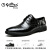 金利来（goldlion）男鞋 牛皮鞋时尚正装鞋系带轻便耐磨皮鞋571710127ABB-黑色-39码