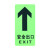 谋福（CNMF）8126 夜光地贴 反光地贴 荧光安全出口 疏散标识指示牌 方向指示牌 （全夜光直行安全出口 ）