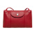 珑骧 LONGCHAMP 奢侈品 女士Le Pliage Cuir系列红色羊皮单肩斜挎包 1061 737 045