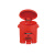 西斯贝尔/SYSBEL WA8109200生化垃圾桶聚乙烯防锈防腐蚀红色 1个装