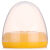 贝亲（Pigeon）宽口径奶瓶盖瓶帽配件 二代/三代自然实感玻璃塑料瓶圈瓶盖子 第2代宽口径盖帽组黄色 简单包装