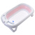日康（rikang)婴儿洗澡盆浴盆可折叠宝宝儿童新生儿可用可搭配婴儿洗澡网适用0-3岁(蜜桃粉)RK-X1009-2