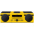 雅马哈（Yamaha）MCR-B043 音响 音箱 CD机 USB 播放机 迷你音响 组合音响 蓝牙音响 定时闹钟 电脑音响 黄色